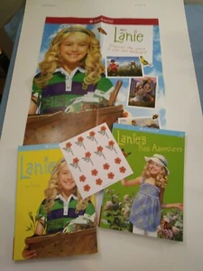 LOT AMERICAN GIRL BOOKS #1 LANIE #2 LANIE'S REAL Poster Stickers 2 BOOK LOT - Picture 1 of 10