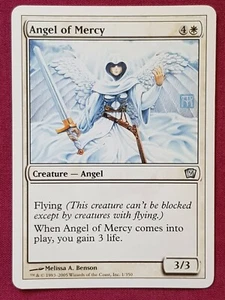 Magic The Gathering 9TH EDITION ANGEL OF MERCY white card MTG - Picture 1 of 2