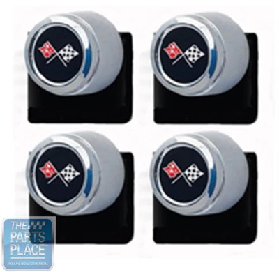 1978 Chevrolet Corvette Indy Pace Car Wheel Center Cap Set - Set of 4 - # 709 - Image 1 of 2