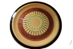 Original I.M.C. "Steinzeug INCA handbemalte Teller Made in Japan, 10 1/2" - Bild 1 von 5
