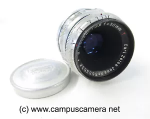 Carl Zeiss Jena Tessar 50mm f/2.8 Red T Full Frame Prime Lens M42 Screw Mount - Picture 1 of 10