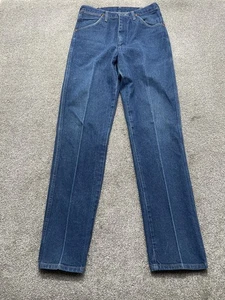 Vintage Wrangler Jeans 31X35 Blue Denim 31MWZDN Western Cowboy Straight Leg USA - Picture 1 of 11
