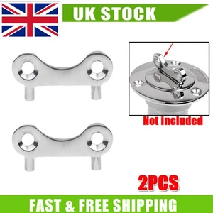 2X Stainless Boat Marine Fuel Gas Water Tank Deck Fill Waste Cap Key Plate Tool - Picture 1 of 12