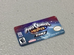 Power Rangers SPD (Nintendo Gameboy Advance) Ersatzetikett - Bild 1 von 1