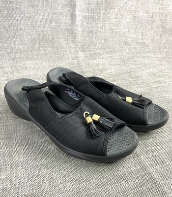 Sandálias femininas Bzees 7M MIRAGE pretas com salto com canecas - Imagem 1 de 4