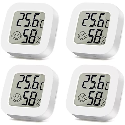 4X Thermometer Hygrometer Thermo-Hygrometer Luftfeuchtigkeit Temperaturmesser - Bild 1 von 4
