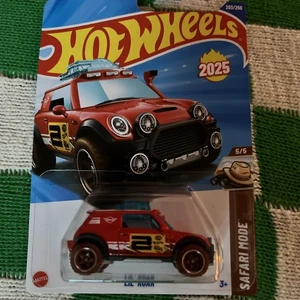 2025 Hot Wheels Lil' Roar Safari Mode 203/250 - Red - Picture 1 of 3