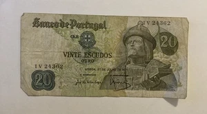 PORTUGAL -100 Escudos Banknote Prefix IV24362 (1258) - Picture 1 of 2