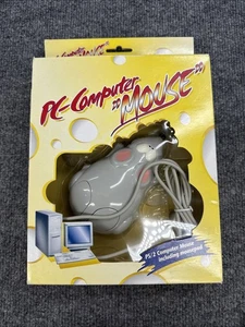 Vintage PC Computer “Mouse” PS/2 Wired Mouse Gray NEW in Box w/ Mousepad - Picture 1 of 8