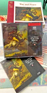 RARE LEO TOLSTOY WAR AND PIECE 4 CD SET 1995 NAXOS AUDIOBOOK NA431712 GERMANY - Picture 1 of 5