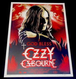 Shepard Fairey GOD BLESS OZZY OSBOURNE Obey Kunstdruck Poster #173/250 signiert - Bild 1 von 9
