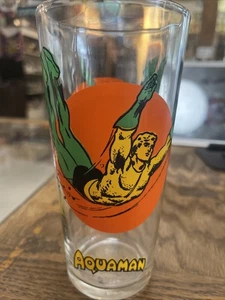 Vaso Pepsi Super Series Aquaman Pepsi 1976 DC Pepsi bueno vintage - Imagen 1 de 3