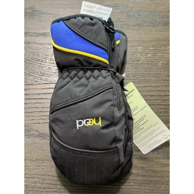 Head Jr. Kids Side Zippered Ski Mittens Black Black  XS 2-4 - Image 1 of 3