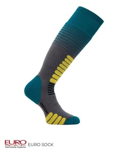 Euro Sock Men’s Medium Weight Ski Zone LARGE W 10.5-12 M 9.5-11 - Picture 1 of 7