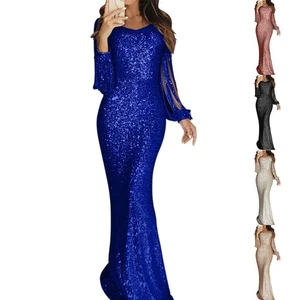 Womens Prom Gown Clothes Party Solod Color V Neck Wrap Bodycon Elegant - Picture 1 of 17