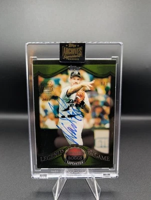 2022 Topps Archives Signature Series Wade Boggs Auto /1 '09 Legends Of The Game - Image 1 of 2