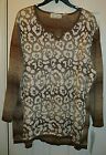 Alfred Dunner Women's Long Sleeve Pullover Size 2X Animal Print Saddle Color New