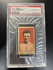 1921 Jack Dempsey W551 Hand Cut Card PSA AUTHENTIC Vintage Boxing PMJS