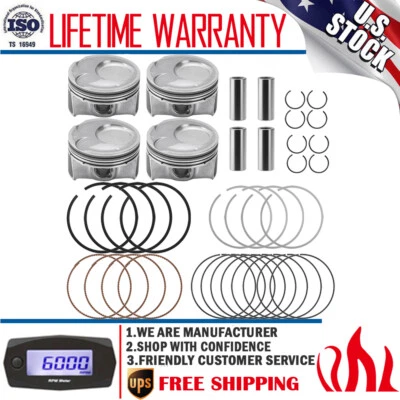 4X Kit de pistón y anillo para Kia Soul Forte Forte5 Forte Koup Hyundai 2,0 L 2014-2019 Foto 1 de 4