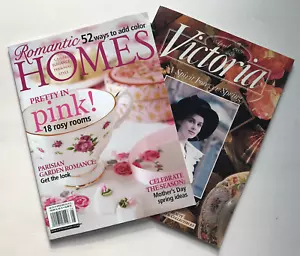 Romantic Homes May 2013 & Victoria April 1989 Vintage Fashion Decorating Garden - Foto 1 di 8