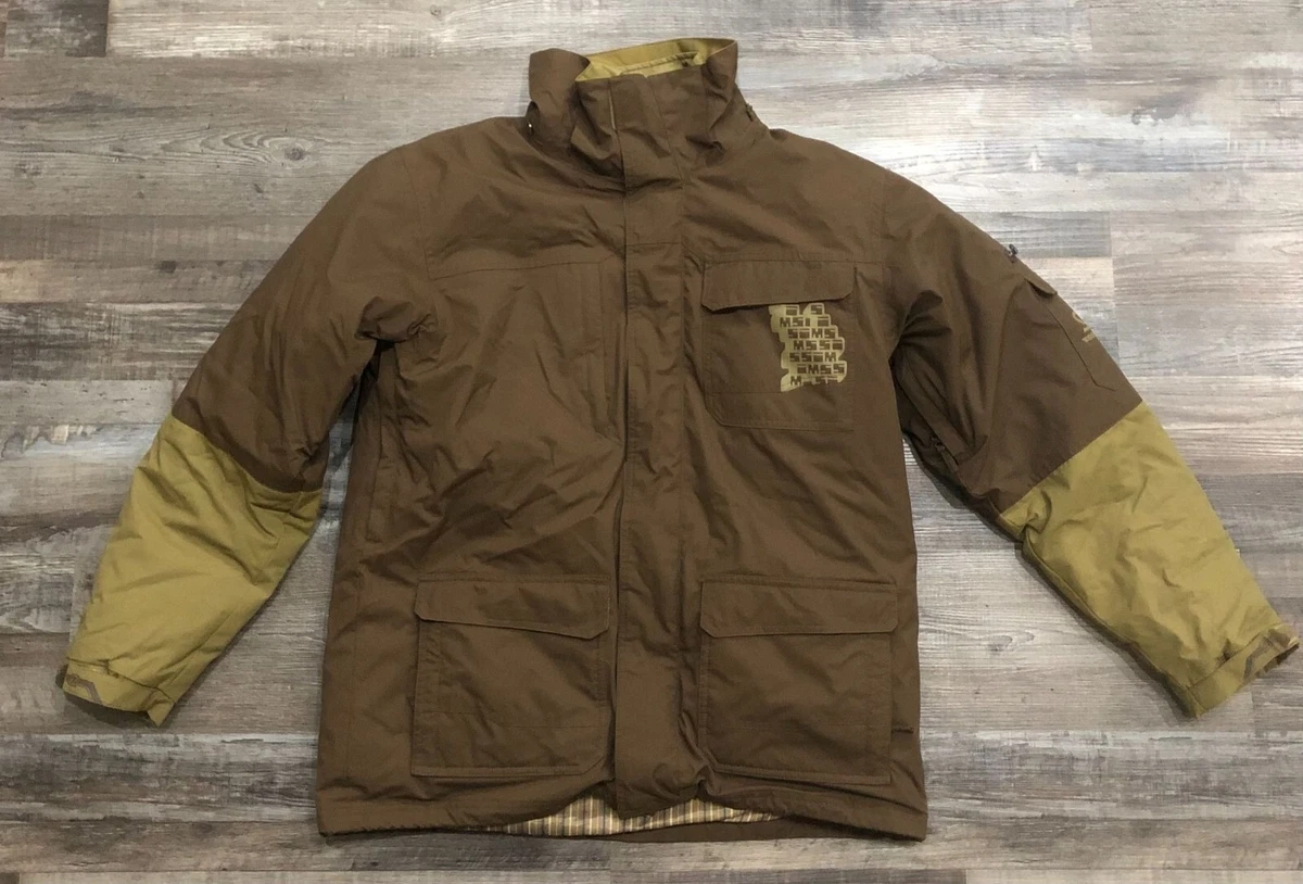 SIMS Mens Large Full Zip With Hook Loop Flap Snowboarding Ski Coat