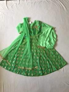 Anarkali Gown Style Dupatta Suit Girls Sz 32 Indian Pakistani Shalwar Kameez NWT - Picture 1 of 12