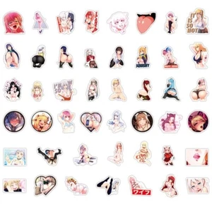 Lote de 100 calcomanías de vinilo sexy anime para niñas Waifu para mujeres Hentai Ahegao - Imagen 1 de 11