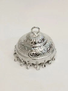 Metal Silver Ghunghroo Chattar for Pooja, Temple, Home Decor Accessories,Mandir - Picture 1 of 4