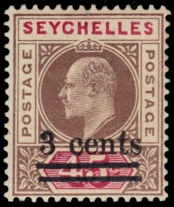 SEYCHELLES 51 (SG59) - King Edward VII "1903 Provisional" (pb56749) - Picture 1 of 1
