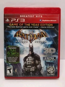 Batman: Arkham Asylum Edición Juego del Año (Sony PS3, 2010) Probado Completo - Imagen 1 de 4