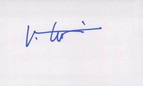 Val Kilmer signed 3x5 card Vintage Cover