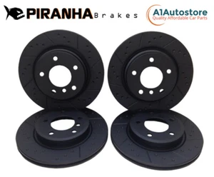 HONDA CR-V 1.6 2.0 2.0i 2.2i VTEC DTEC CDTi 06-19 FRONT & REAR BRAKE DISCS BLACK - Picture 1 of 6