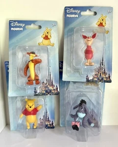 New Disney Set of 4 Winnie The Pooh Piglet Tigger Eeyore Figurines Toppers Decor - Picture 1 of 16