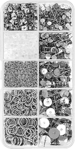 EXCEART Earring Posts Earring Making Supplies Stainless Steel Butterfly Earri... - Picture 1 of 12