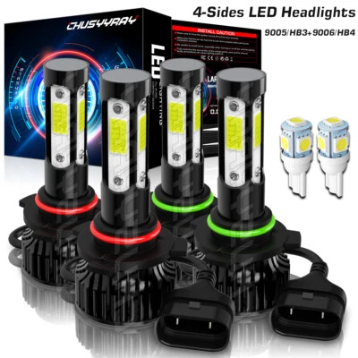 For Chevrolet Astro Van 1995-2005 6000K LED Headlight High Low Beam Bulbs Combo - Image 1 of 4