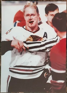 1970s Bobby Hull 6x9 Original Photograph NHL Chicago Blackhawks - Red Wings - Picture 1 of 6