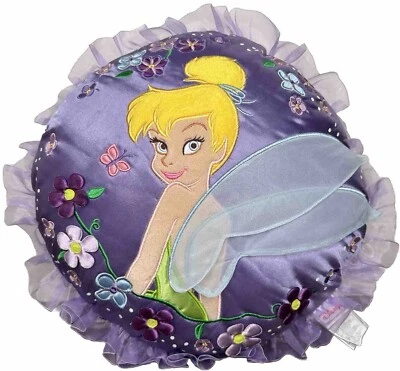Almohada Campanilla De Colección Tienda Disney Púrpura Margarita Floral Y2K 00s Flores Peter Foto 1 de 4