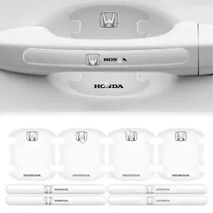 8PCS Invisible Car Door Handle Bowl Anti-Scratch Protector Sticker For Honda - Picture 1 of 10