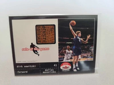 2001-02 Fleer Shoebox Sole of the Game GU Ball DIRK NOWITZKI #93/300 Mavericks - Image 1 of 2