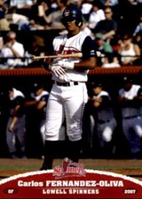 2007 Lowell Spinners Grandstand #11 Carlos Fernandez-Oliva Venezuela VZ Card