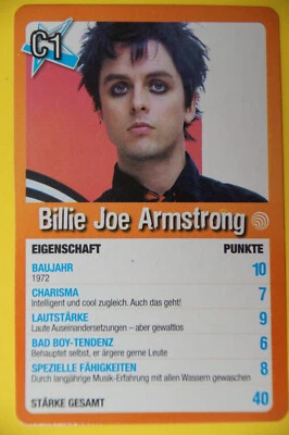 Billie Joe Armstrong - Green Day - 2005 Top of the Pops card - German card - Bild 1 von 2