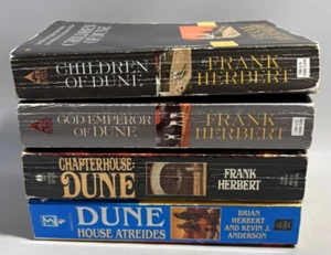Dune Books by Frank Herbert & Brian Herbert, Lot of 4, Paperbacks - Picture 1 of 16
