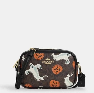 Neu mit Etikett Coach Mini Jamie Kameratasche mit Kürbis Geist Druck CCF75 🎃🎃🎃 Halloween - Bild 1 von 13