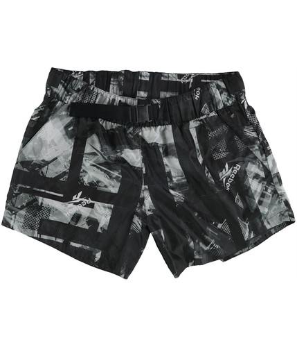 Reebok Pantaloncini da Passeggio Atletici da Donna Pronti per Allenamento AOP Nero Small