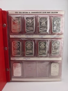 The Coca-Cola Company 75th Anniv. Silberbarren Sammelbuch 10x 1oz .999 Barren - Bild 1 von 17