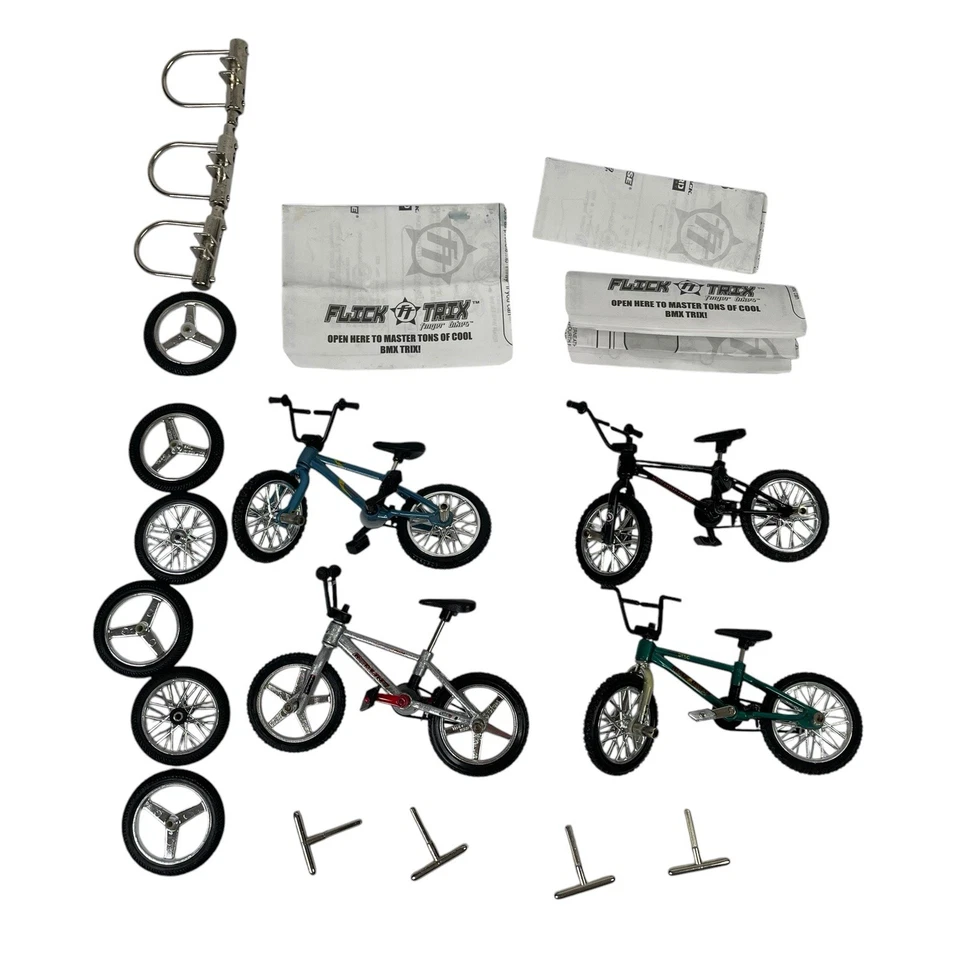 De colección 2000 JAKKS 4 Flick Trix Bicicleta Juguetes para Dedos Carretera Campeones GT Haro Lote de 4 Bicicletas Foto 1 de 4
