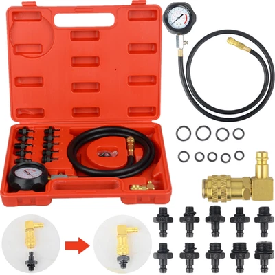 Engine Oil Pressure Test Tester Set Kit Low Oil Warning Devices Car Van LCV Tool - Image 1 of 4