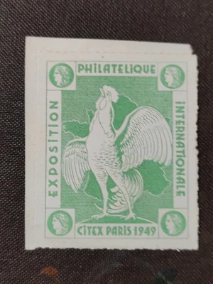 1949 vignette Cinderella Coq Citex Paris 1949 - Photo 1/2