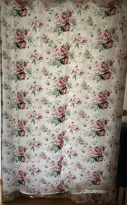 2) Ikea Emmi blom 2 Vorhänge, weiß große Blumen, guter Zustand - Bild 1 von 6