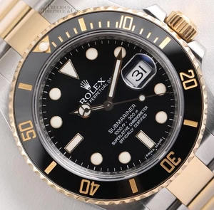 Rolex Submariner Date 40mm 116613LN 18K Yellow Gold & Steel Oyster Ceramic Bezel - Picture 1 of 9
